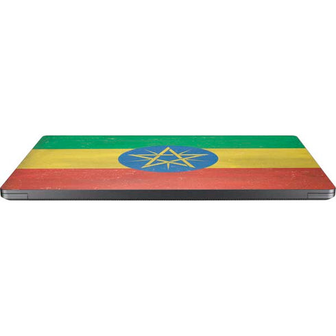 Ethiopia Flag Distressed Surface Laptop 7 13.8in Skin